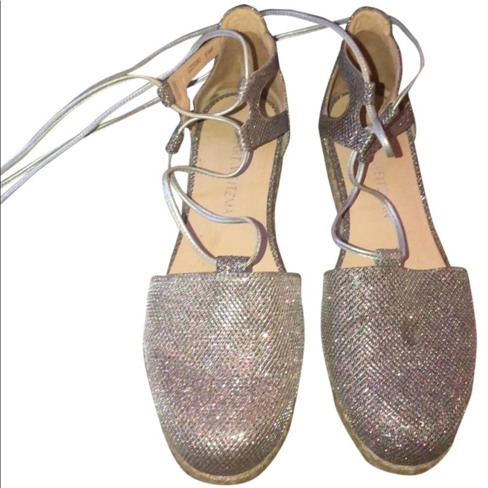 Stuart Weitzman Glitter Espadrille shoes - Picture 1 of 5